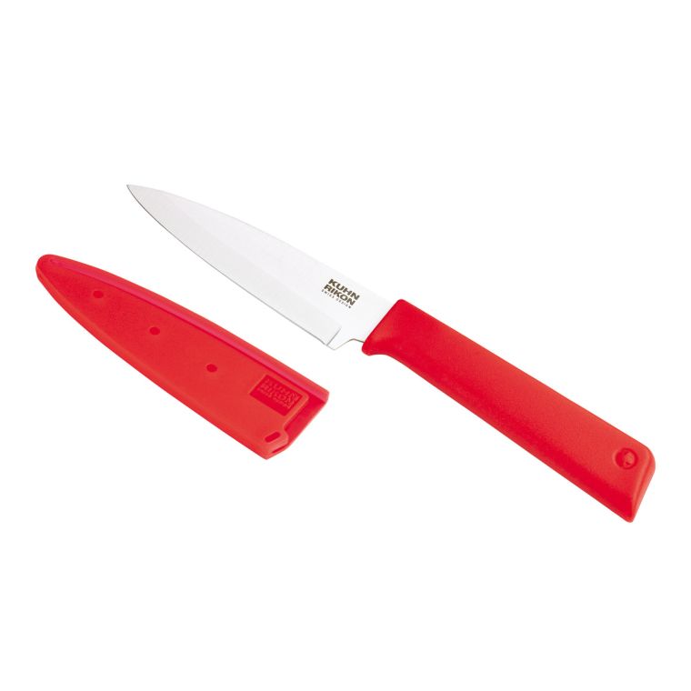 Kuhn Rikon Nonstick Small Santoku Knife COLORI Red 26101 for