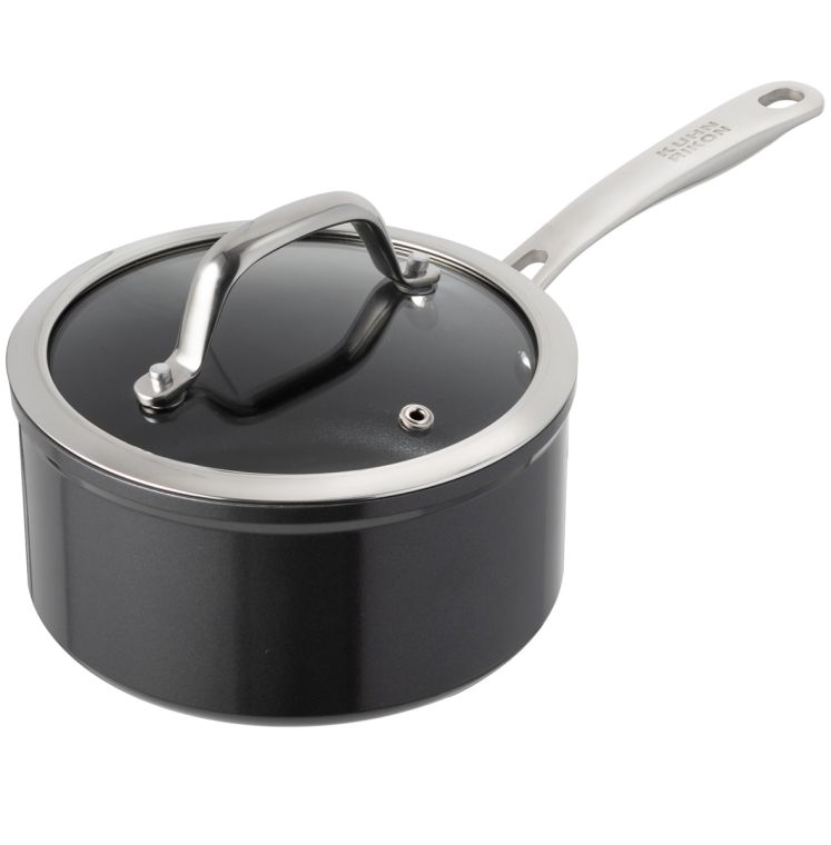 1.5 Quart Stainless Steel Saucepan with Pour Spout, Saucepan with Glass  Lid, 6 C