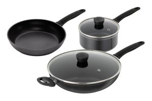 Easy Induction 5pc Set (Frying pan 20 / Saucepan with lid 16 / Sauté pan with lid 28cm)